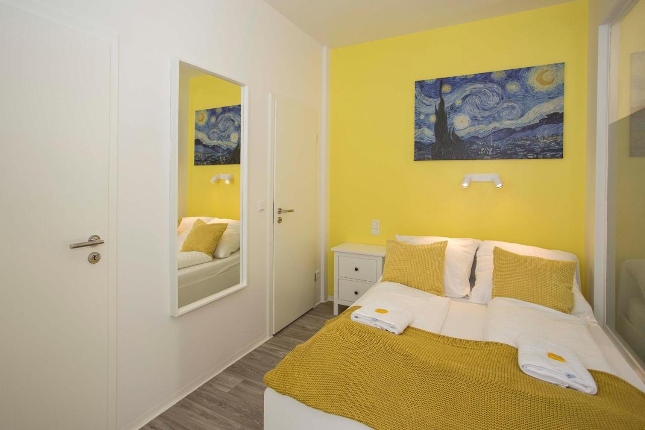 Zentral Gelegene, Helle Studio Apartments Nuremberg Bagian luar foto